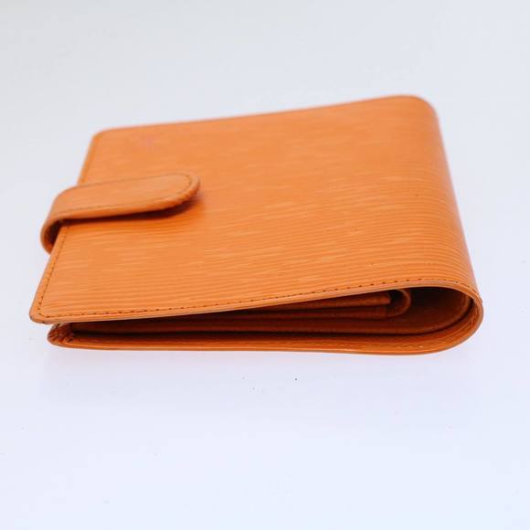 LOUIS VUITTON Epi Porte Billets Compact Bifold Wallet Mandarin M6355H Auth 58865 - Picture 5 of 16